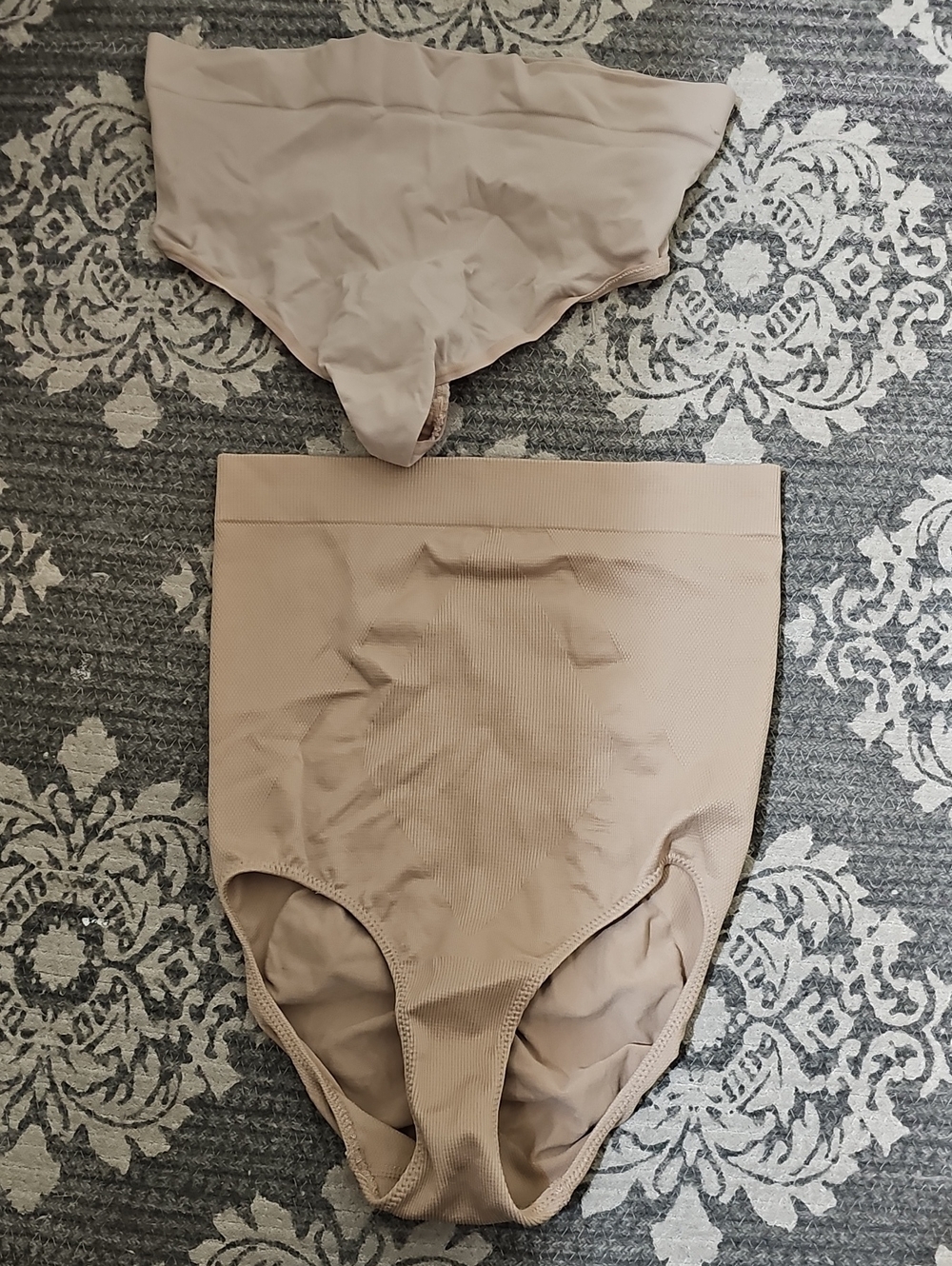 Assets By Spanx Beige High-Waist Shaping Briefs